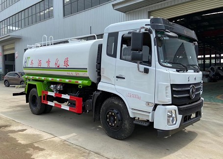 12噸灑水車包月多少錢一個月_國六12方東風隨專D17綠化灑水車廠家價格